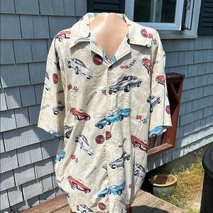GM by David Carey SS Button Corvette Shirt Size XL